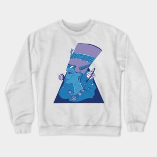 Mountain Blue Nefertiti and The Stars Crewneck Sweatshirt